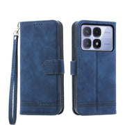 For Redmi K70 Ultra Dierfeng Dream Line TPU + PU Leather Phone Case(Blue)