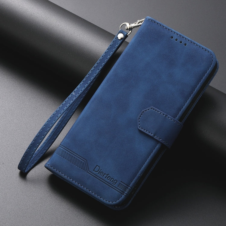 For Redmi K70 Ultra Dierfeng Dream Line TPU + PU Leather Phone Case(Blue)