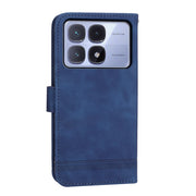 For Redmi K70 Ultra Dierfeng Dream Line TPU + PU Leather Phone Case(Blue)