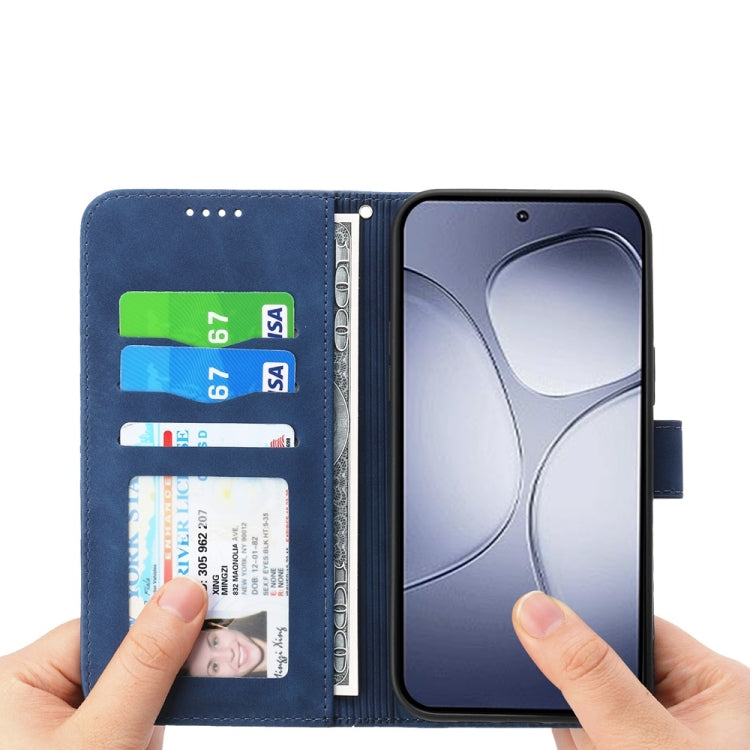 For Redmi K70 Ultra Dierfeng Dream Line TPU + PU Leather Phone Case(Blue)