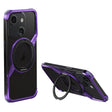 For iPhone 14 Frameless Rotation Holder Magsafe Metal Phone Case(Dark Purple) - free shipping - PMC TechLife - Order now!