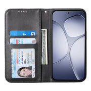 For Redmi K70 Ultra Cubic Grid Calf Texture Magnetic Leather Phone Case(Black)