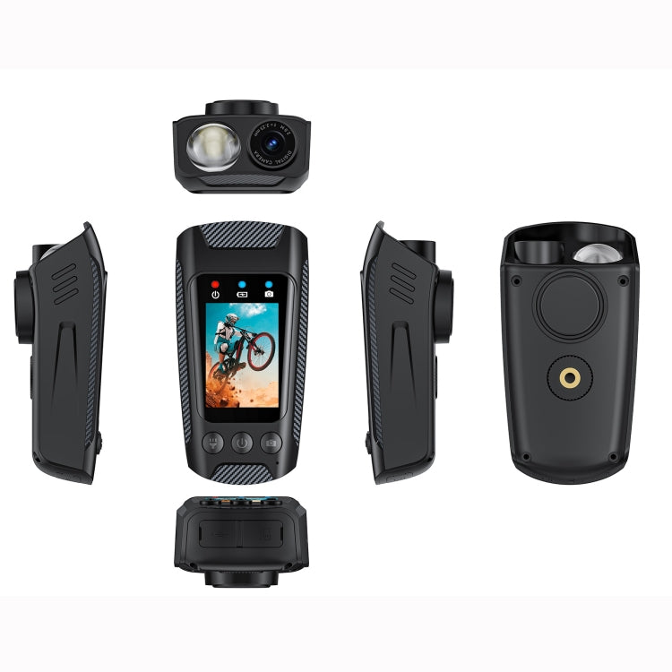 C3 Pro 2 inch IPS Color Screen IPX5 Water-resistant Video Recording Lighting Cycling Camera(Black)