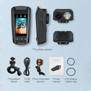 C3 Pro 2 inch IPS Color Screen IPX5 Water-resistant Video Recording Lighting Cycling Camera(Black)