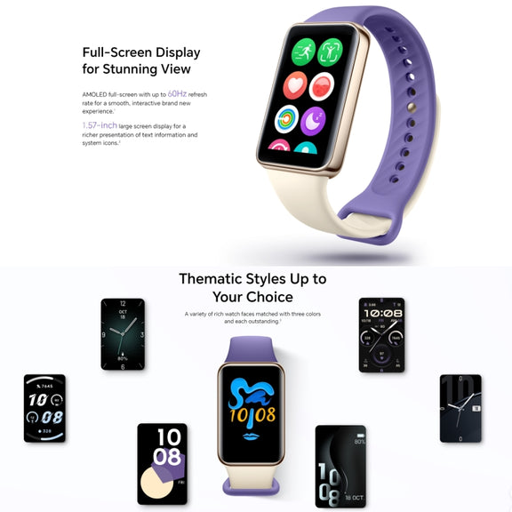 Honor Band 9, 1.57 inch AMOLED Screen, Support Heart Rate / Blood Oxygen / Sleep Monitoring, NFC Version(Blue)