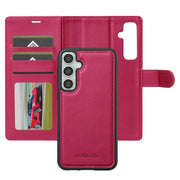 For Samsung Galaxy A55 5G LC.IMEEKE L2 Series Detachable Magsafe PU Phone Case with Lanyard(Red)
