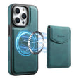 For iPhone 16 Pro Max Denior D19 Skin Feel MagSafe Detachable Card Slot Phone Case(Blue) - iPhone 16 Pro Max Cases by Denior | Online Shopping South Africa | PMC TechLife | Buy Now Pay Later Mobicred