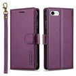 For iPhone 7 / 8 / SE 2020 2022 LC.IMEEKE L2 Series Detachable Magsafe PU Phone Case with Lanyard(Purple) - iPhone SE 2022 / 2020 / 8 / 7 Cases by LC.IMEEKE | Online Shopping South Africa | PMC TechLife | Buy Now Pay Later Mobicred