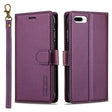 For iPhone 7 Plus / 8 Plus LC.IMEEKE L2 Series Detachable Magsafe PU Phone Case with Lanyard(Purple) - More iPhone Cases by LC.IMEEKE | Online Shopping South Africa | PMC TechLife | Buy Now Pay Later Mobicred
