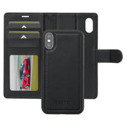 For iPhone X / XS LC.IMEEKE L2 Series Detachable Magsafe PU Phone Case with Lanyard(Black)