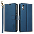 For iPhone X / XS LC.IMEEKE L2 Series Detachable Magsafe PU Phone Case with Lanyard(Blue) - More iPhone Cases by LC.IMEEKE | Online Shopping South Africa | PMC TechLife | Buy Now Pay Later Mobicred