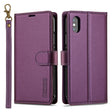 For iPhone XS Max LC.IMEEKE L2 Series Detachable Magsafe PU Phone Case with Lanyard(Purple) - More iPhone Cases by LC.IMEEKE | Online Shopping South Africa | PMC TechLife | Buy Now Pay Later Mobicred