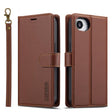 For iPhone 16e LC.IMEEKE L2 Series Detachable Magsafe PU Phone Case with Lanyard(Brown) - free shipping - PMc TechLife - Order now!