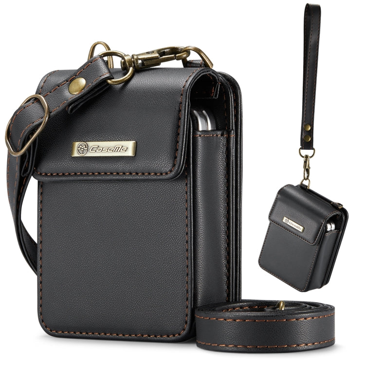 For Samsung Z Flip Series CaseMe Me50 Mini Lanyard Universal Bag(Black)