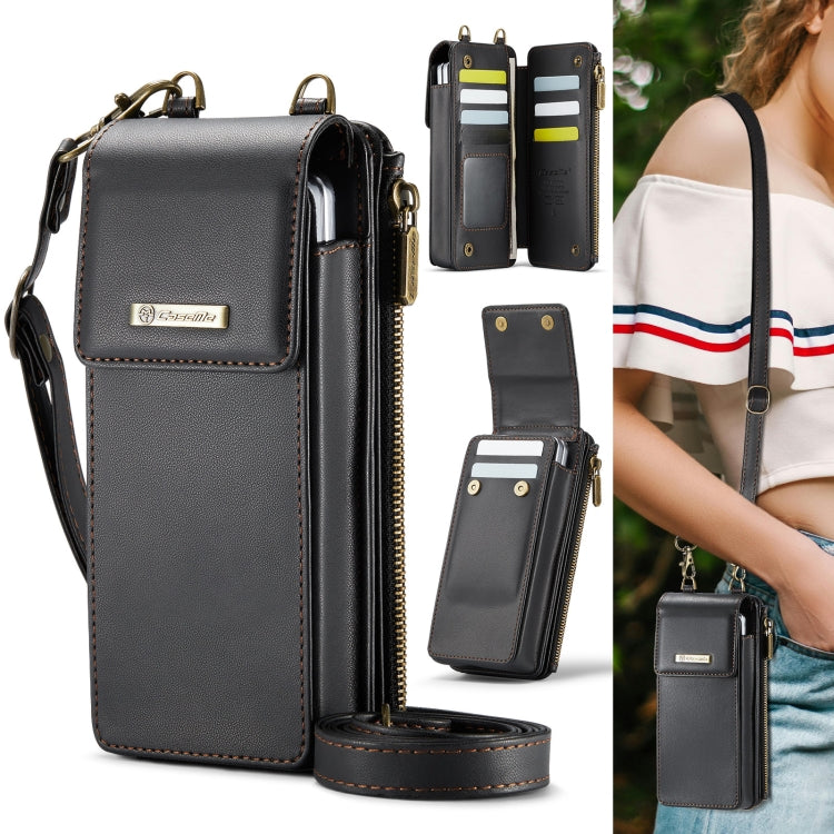 For Samsung Z Fold Series CaseMe Me50 Mini Lanyard Universal Bag(Black)