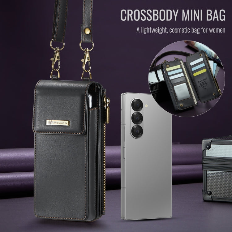 For Samsung Z Fold Series CaseMe Me50 Mini Lanyard Universal Bag(Black)