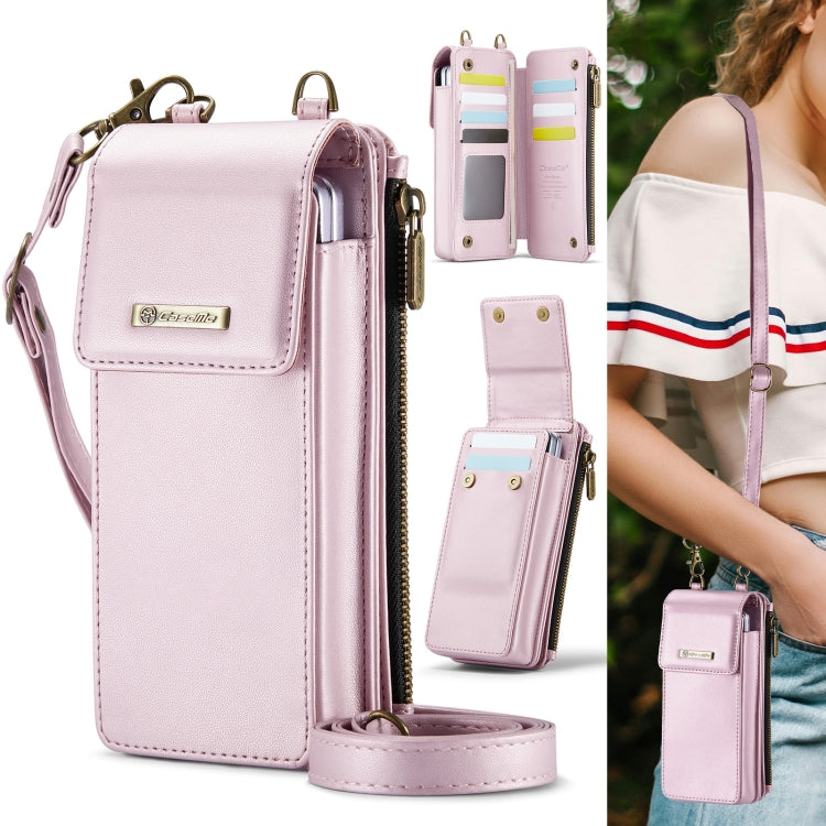 For Samsung Z Fold Series CaseMe Me50 Mini Lanyard Universal Bag(Pink)