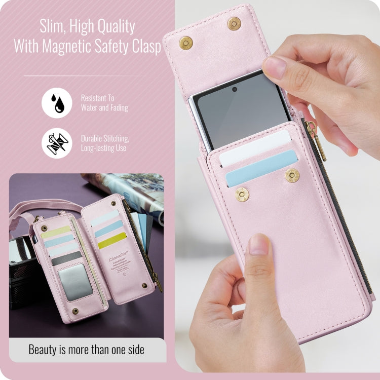 For Samsung Z Fold Series CaseMe Me50 Mini Lanyard Universal Bag(Pink)
