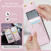 For Samsung Z Fold Series CaseMe Me50 Mini Lanyard Universal Bag(Pink)