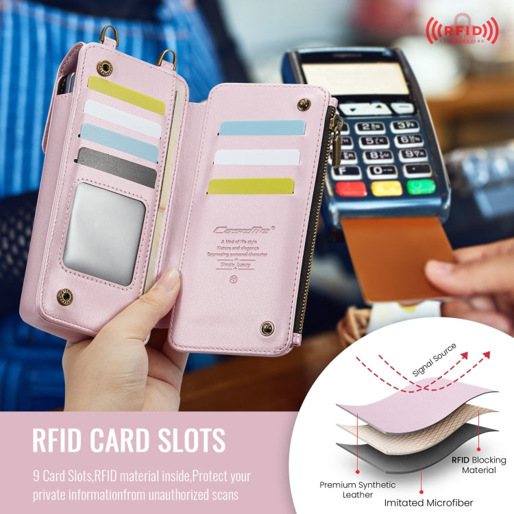 For Samsung Z Fold Series CaseMe Me50 Mini Lanyard Universal Bag(Pink)