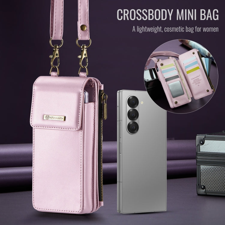 For Samsung Z Fold Series CaseMe Me50 Mini Lanyard Universal Bag(Pink)
