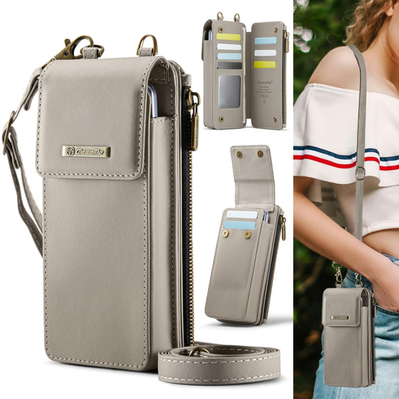 For Samsung Z Fold Series CaseMe Me50 Mini Lanyard Universal Bag(Khaki)