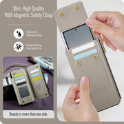 For Samsung Z Fold Series CaseMe Me50 Mini Lanyard Universal Bag(Khaki)