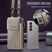 For Samsung Z Fold Series CaseMe Me50 Mini Lanyard Universal Bag(Khaki)