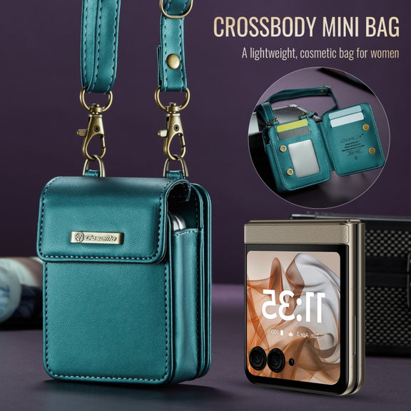 For Motorola Razr Series CaseMe Me50 Mini Lanyard Universal Bag(Green)