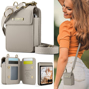 For Motorola Razr Series CaseMe Me50 Mini Lanyard Universal Bag(Khaki)