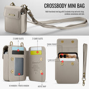 For Motorola Razr Series CaseMe Me50 Mini Lanyard Universal Bag(Khaki)
