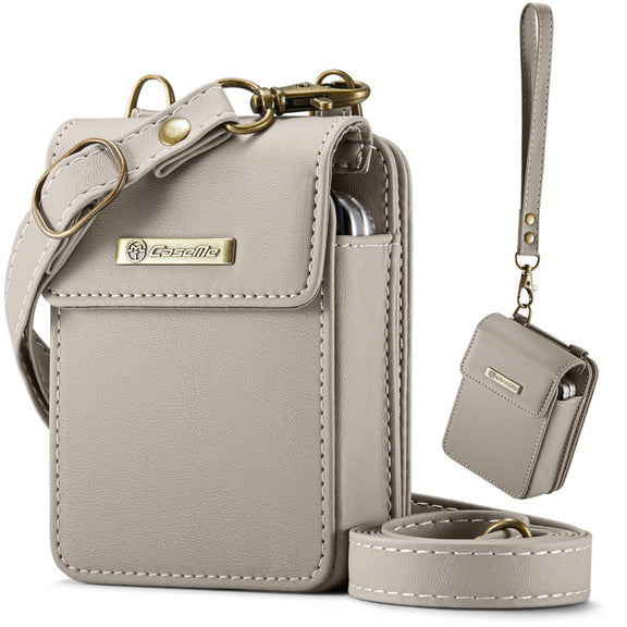 For Motorola Razr Series CaseMe Me50 Mini Lanyard Universal Bag(Khaki)