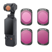 For DJI Osmo Pocket 3 Sunnylife Camera Lens Magnetic Metal Filter, No Impact On Gimbal Reset, Filter:4 in 1 ND8-64