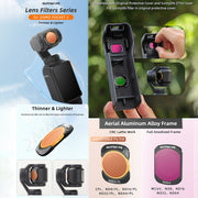 For DJI Osmo Pocket 3 Sunnylife Camera Lens Magnetic Metal Filter, No Impact On Gimbal Reset, Filter:ND8