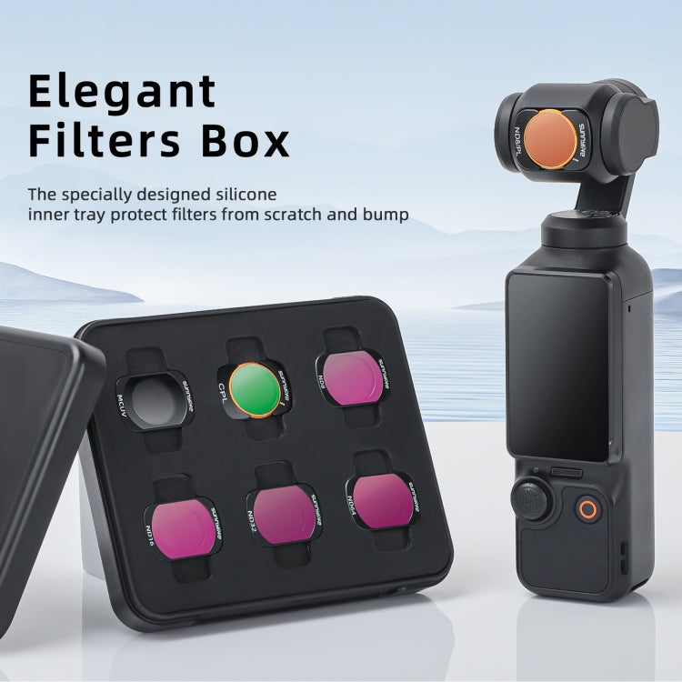 For DJI Osmo Pocket 3 Sunnylife Camera Lens Magnetic Metal Filter, No Impact On Gimbal Reset, Filter:ND8