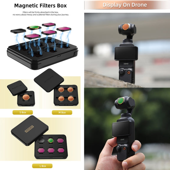 For DJI Osmo Pocket 3 Sunnylife Camera Lens Magnetic Metal Filter, No Impact On Gimbal Reset, Filter:ND32