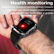 G45 2.01 inch Screen Silicone Strap 10m Water-resistant Smart Watch, Support Flashlight / Bluetooth Call / HRV(Black)