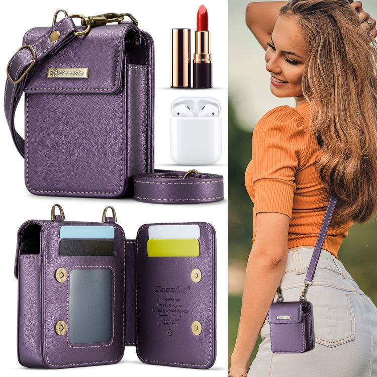 CaseMe Me50 Mini Universal Bag for Apple and Samsung Headphones + Lipstick(Purple)