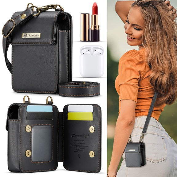 CaseMe Me50 Mini Universal Bag for Apple and Samsung Headphones + Lipstick(Black)