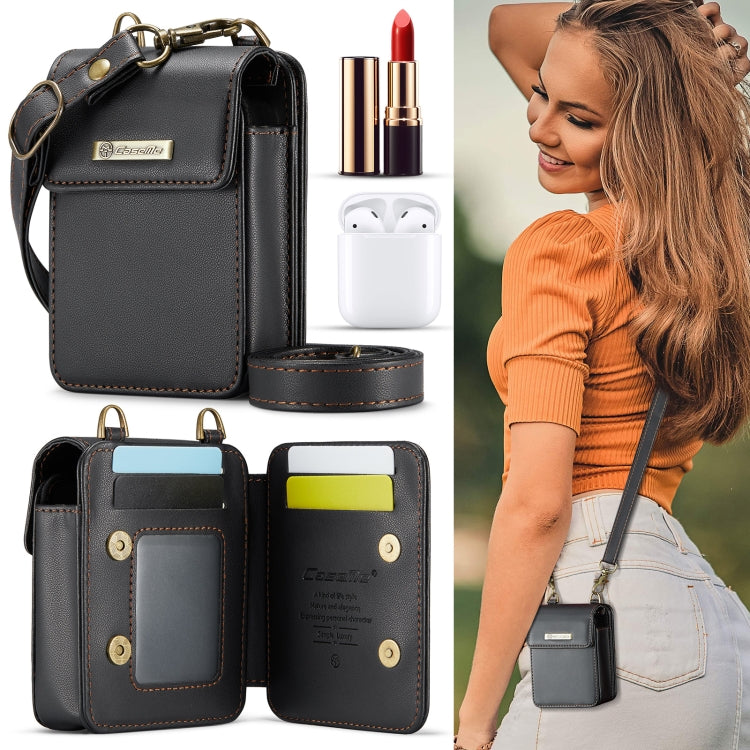 CaseMe Me50 Mini Universal Bag for Apple and Samsung Headphones + Lipstick(Black)