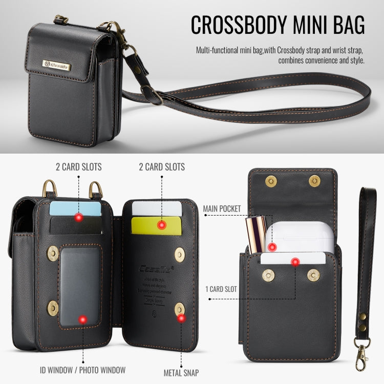 CaseMe Me50 Mini Universal Bag for Apple and Samsung Headphones + Lipstick(Black)