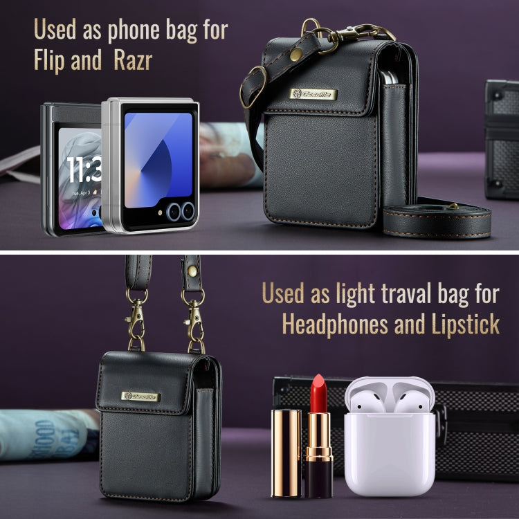 CaseMe Me50 Mini Universal Bag for Apple and Samsung Headphones + Lipstick(Black)