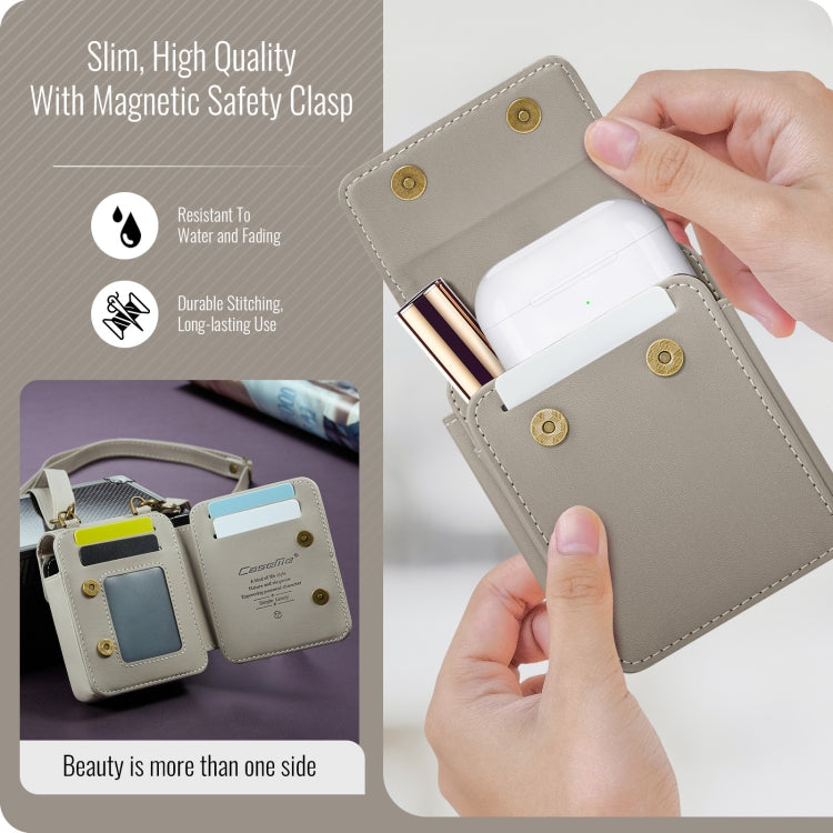 CaseMe Me50 Mini Universal Bag for Apple and Samsung Headphones + Lipstick(Khaki)