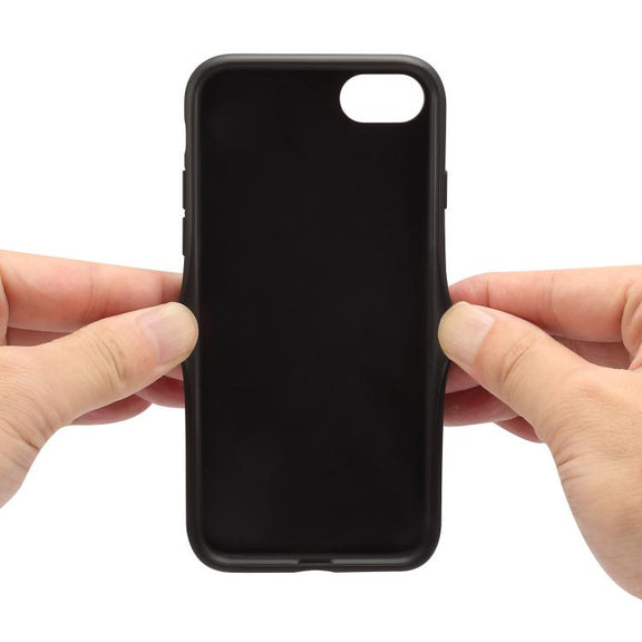 For iPhone 16e Denior D07 DV Elastic Card Slot PU Back Cover Phone Case(Blue)