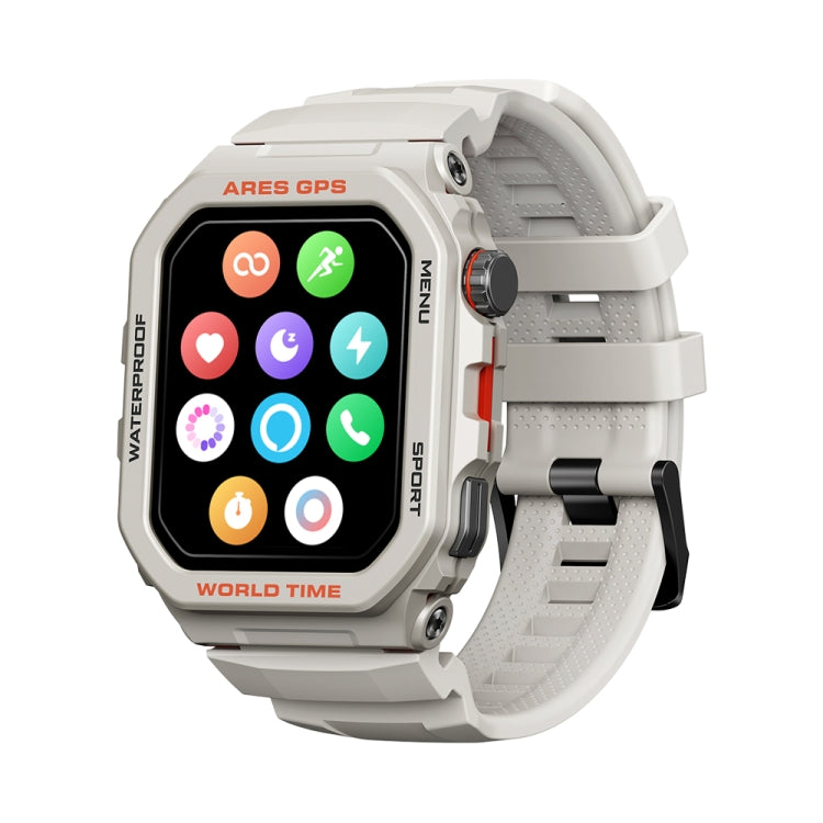 Zeblaze Ares GPS Rugged GPS Smart Watch, Support Heart Rate / Pulse Ox Blood Oxygen(Moon White)