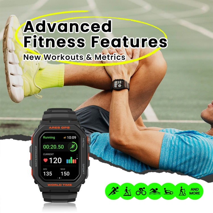 Zeblaze Ares GPS Rugged GPS Smart Watch, Support Heart Rate / Pulse Ox Blood Oxygen(Moon White)