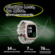 Zeblaze Ares GPS Rugged GPS Smart Watch, Support Heart Rate / Pulse Ox Blood Oxygen(Lava Black)