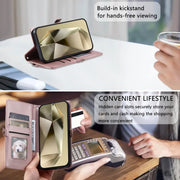 For Samsung Galaxy S25+ 5G Wallet Multi-card Slot Leather Phone Case with Lanyard(Rose Gold)