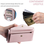 For Samsung Galaxy S25 Ultra 5G Wallet Multi-card Slot Leather Phone Case with Lanyard(Rose Gold)