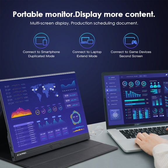 GXMO G156FC 15.6 inch 1920x1080P IPS Screen Portable Monitor(Black)